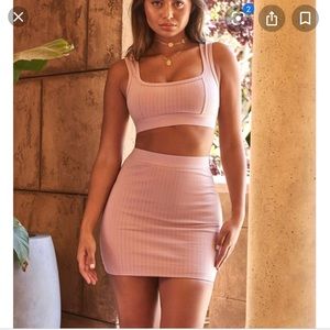 Two piece light pink set